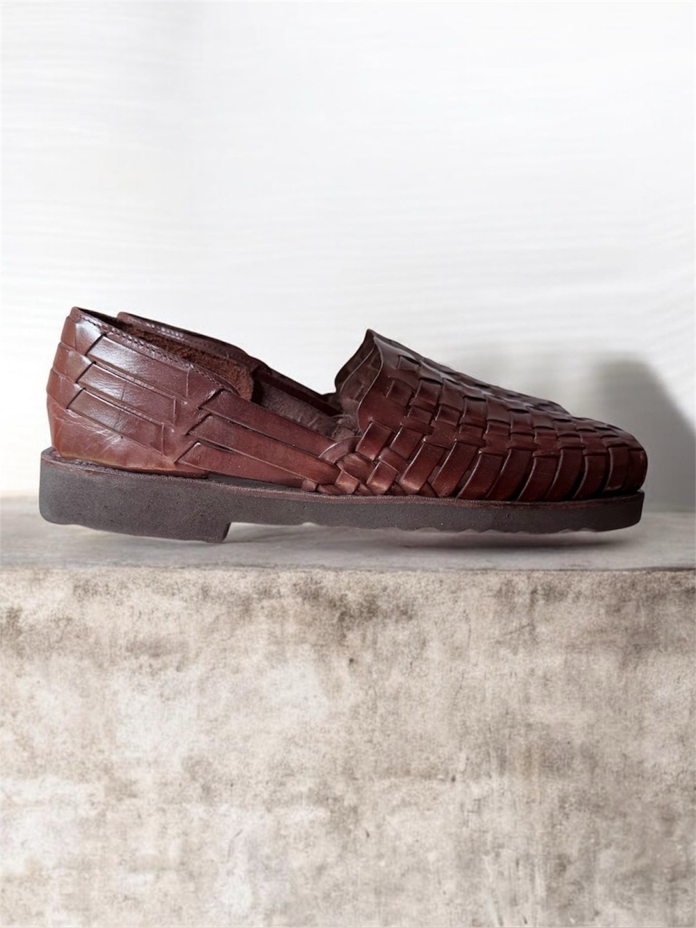 Belvedere Woven Brown Leather Fisherman Sandals, premium huarache-style
